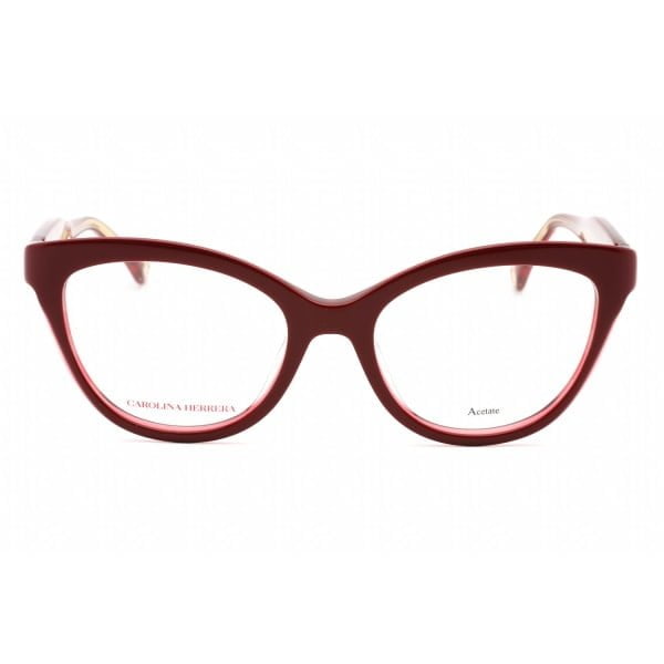 Eyeglasses Carolina Herrera CH 0017 Burgundy Clear Lens 2 1