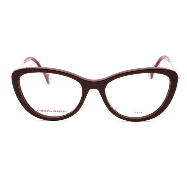 Eyeglasses Carolina Herrera CH 0021 Burgundy Clear Lens 2 1