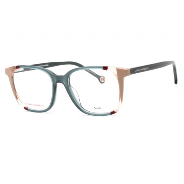 Eyeglasses Carolina Herrera CH 0065 Teal Brown Clear Lens 1 1