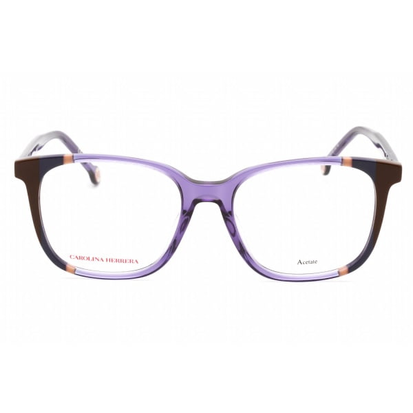 Eyeglasses Carolina Herrera CH 0065 Violet Brown Clear Lens 2 1