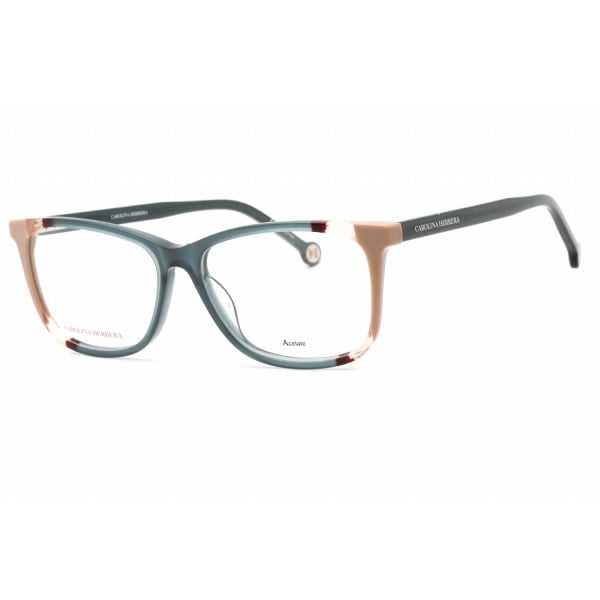 Eyeglasses Carolina Herrera CH 0066 Teal Brown Clear Lens 1 2