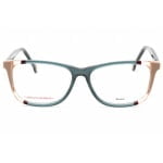 Eyeglasses Carolina Herrera CH 0066 Teal Brown Clear Lens 2 1 1