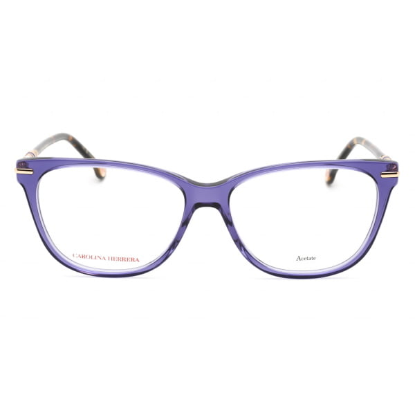 Eyeglasses Carolina Herrera HER 0096 Violet Havana Clear Lens 2 1 1