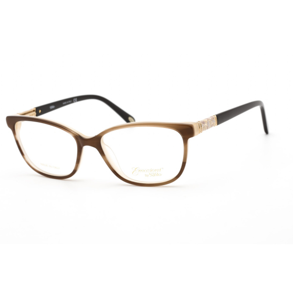 Eyeglasses Emozioni 4049 Brown Horn Clear Lens 1