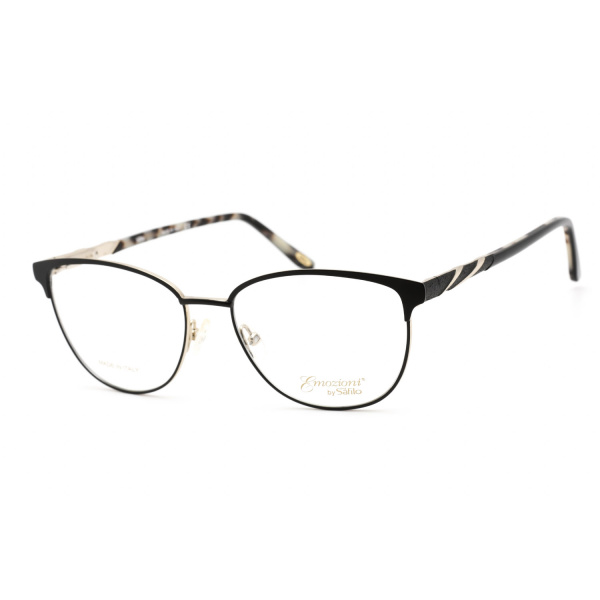 Eyeglasses Emozioni EM 4399 BLACK GOLD Clear demo lens 1