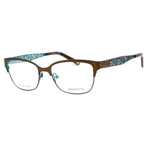 Eyeglasses Liz Claiborne L 643 Brown Green Clear Lens 1