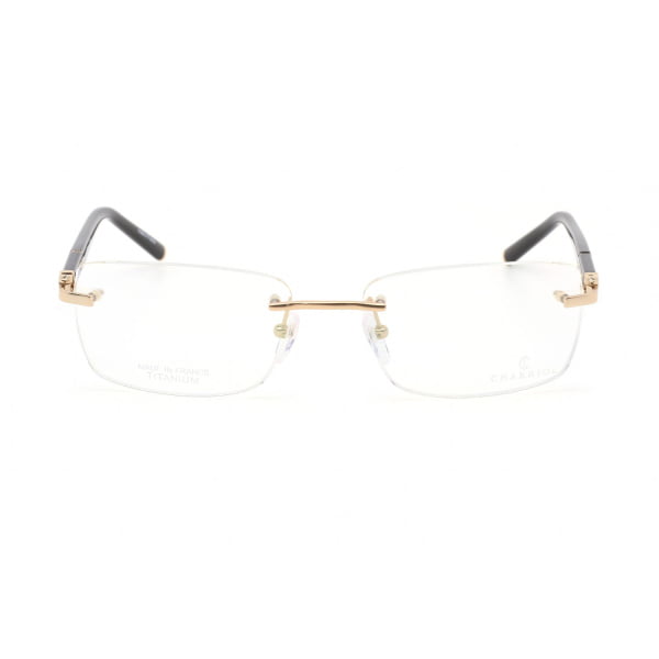 Eyeglasses Philippe Charriol PC75076 Shiny Gold Black Clear Lens 2