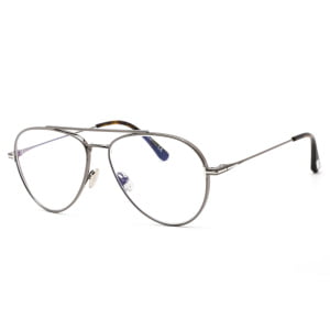 Eyeglasses Tom Ford FT5800 B Shiny Gunmetal Clear Lens 1