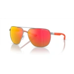 MATTE SILVER MIRROR RED SUNGLASS ARMANI EXCHANGE ARMANI EXCHANGE 2047S60456Q S 1 13798