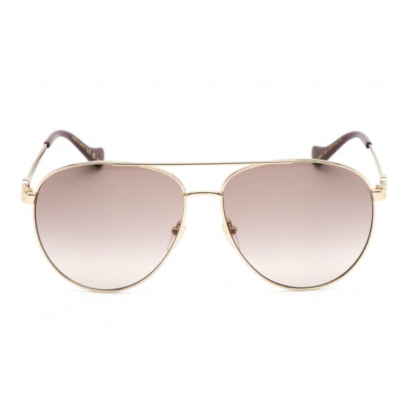 Sunglasses Gucci GG1088S Shiny Gold Gradient Brown 2 1