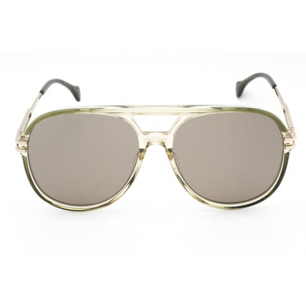 Sunglasses Gucci GG1104S GREEN GOLD BROWN 2 1