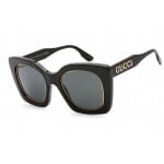 Sunglasses Gucci GG1151S Shiny Black Dark Grey 1 1