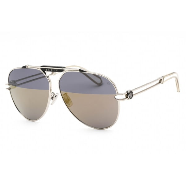 Sunglasses Philipp Plein SPP048M Silver Grey Gold 1 1
