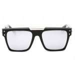 Sunglasses Philipp Plein SPP080 Shiny Black Silver Smoke Mirror Silver 2 1