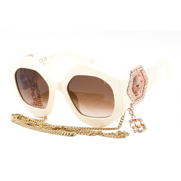 Sunglasses Philipp Plein SPP102S Ivory Brown Gradient 1 1