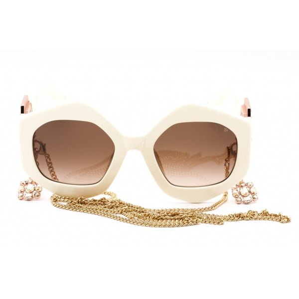 Sunglasses Philipp Plein SPP102S Ivory Brown Gradient 2 1