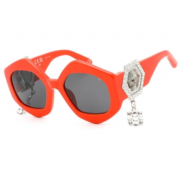 Sunglasses Philipp Plein SPP102S Matte Dark Orange Smoke 1 1