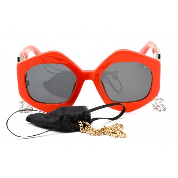 Sunglasses Philipp Plein SPP102S Matte Dark Orange Smoke 2 1