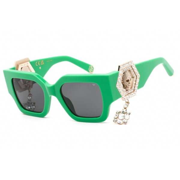 Sunglasses Philipp Plein SPP103S Shiny Green Smoke 1 1
