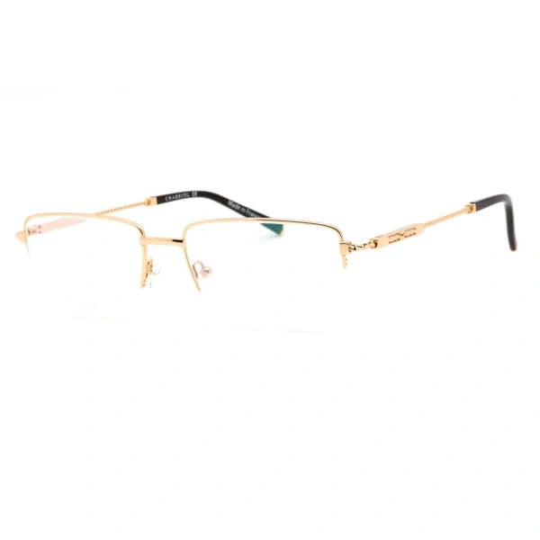 charriol men s eyeglasses half rim shiny gold rectangular titanium or pc75102 c01 my gift stop 1 1300x