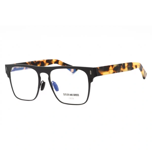 cutler and gross matte black titanium mens rectangle cgop136656003 m001426 main