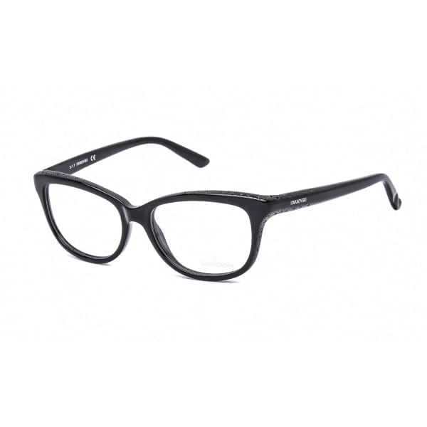designer glasses frames swarovski sk5100 shiny black 1 1