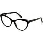 designer glasses frames swarovski sk5268 shinyblack 1