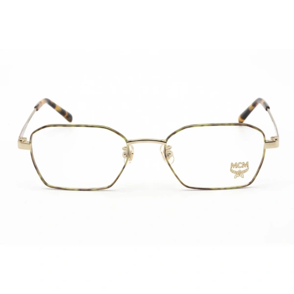 mcm unisex eyeglasses clear demo lens shiny goldgreen havana metal or mcm2130a 712 my gift stop 2 1300x