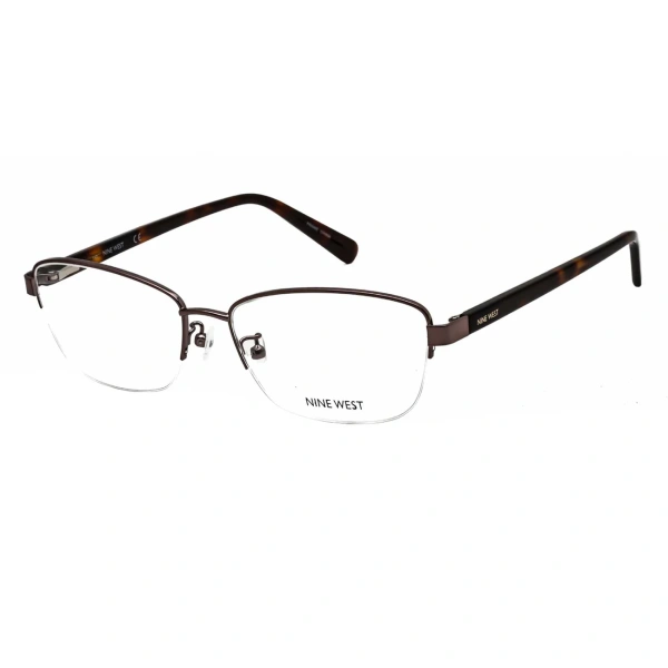 nine west women s eyeglasses sand rectangular semi rimless frame or nw1097x 220 my gift stop 1 1300x