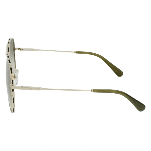 salvatore ferragamo sf 268s 709 gold green 886895489201 1 1600x1600w